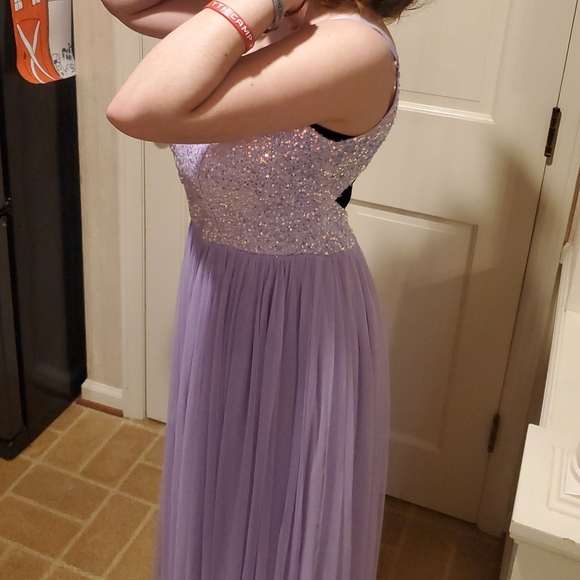 Lovely Grace Lavender Dress Size L - Picture 6 of 6